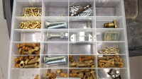 Small Tools + Parts (Carriage Bolts, Brass Screws, Valves, etc.)