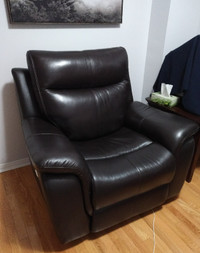 NEW Large Leather Reclining Armchair