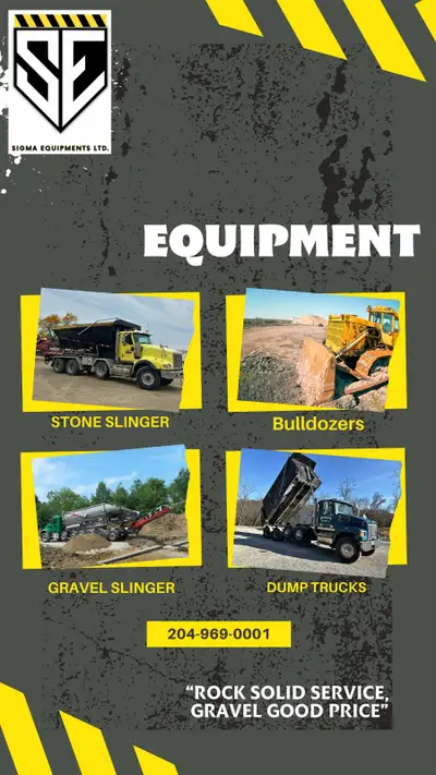 Need Gravel, Stone, or Sand Delivered FAST in Winnipeg? Introducing your reliable Stone Slinger & Gr...