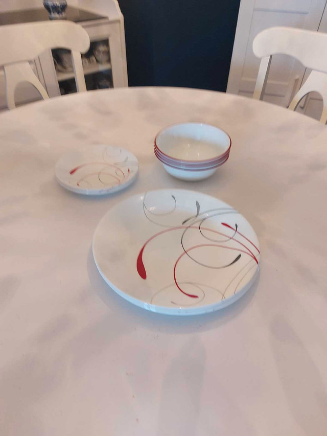 12 piece corelle dishes  in Kitchen & Dining Wares in Calgary - Image 2