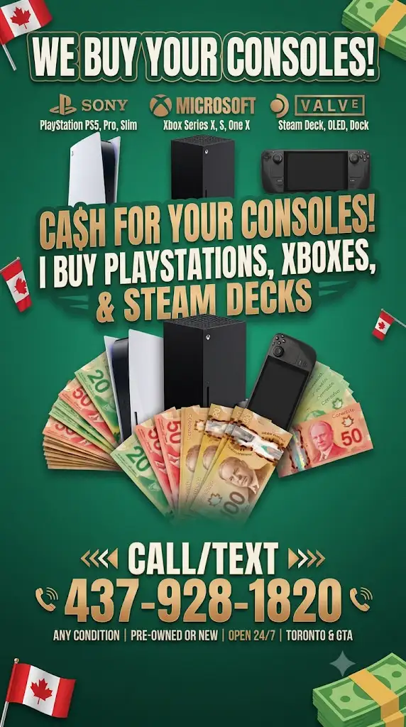 SAME HOUR PICKUP PS5 XBOX PS4 NINTENDO STEAM DECK MSI ROG ALLY