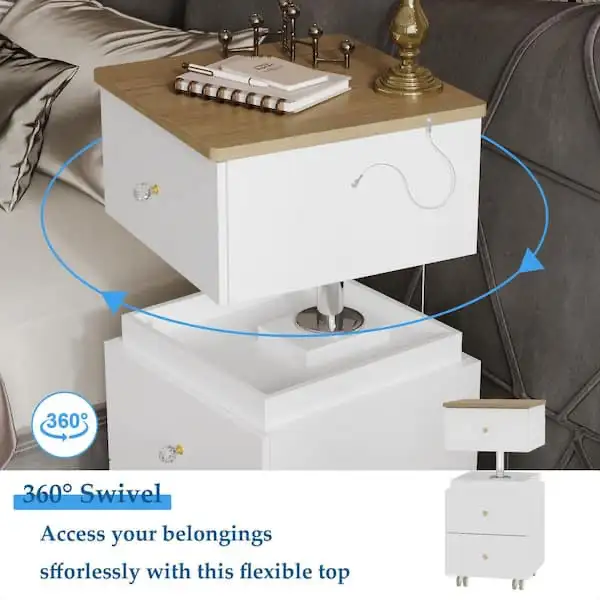 White Lift Makeup Vanity Desk with Flip-Top  in Desks in Markham / York Region - Image 8
