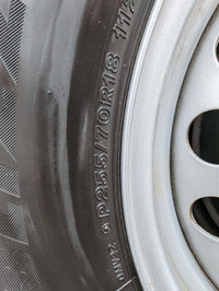 Winter tires. P 255/70 R18 on genuine Toyota Tundra rims