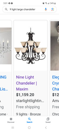 Large manor style chandelier