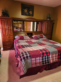 Solid Oak King Bedroom set