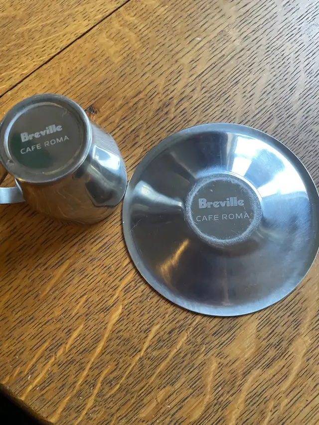 Breville Stainless Steel Espresso Cups and Saucers (2) in Kitchen & Dining Wares in City of Toronto - Image 4