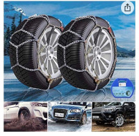 Car Anti-skid Snow Chains,XIARU Winter 2Pcs Outdoor Emergency An