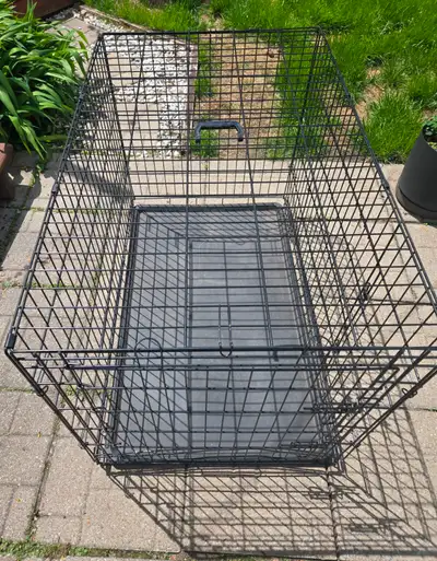 Wire Cage for Large Dog and Bed, View more