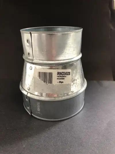 NEW 5" TO 4" ROUND REDUCER FOR DUCT WORK, View more
