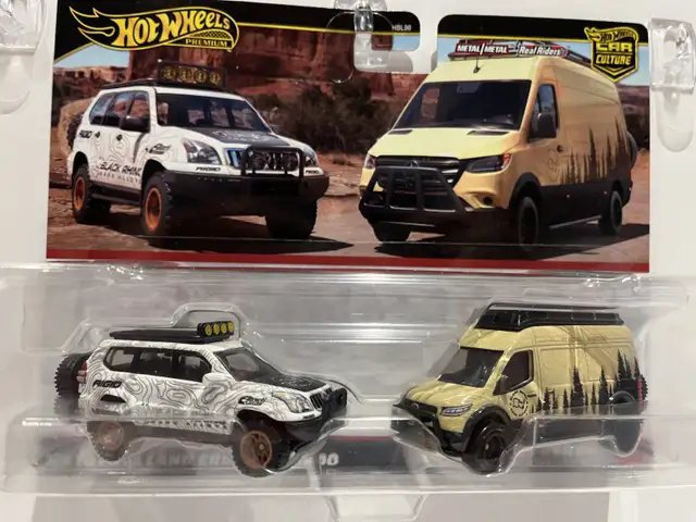 Hot Wheels Premium 2 Pack Sprinter/Land Cruiser