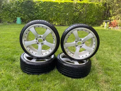 I am selling a set of OE BMW style 179 19” 2 piece rims manufactured by Borbet in Germany. The BMW P...
