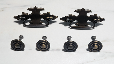 Vintage Style Brass Drawer Pull & Knob Hardware Set, View more