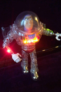Toy Story Interstellar Buzz Lightyear 12" talking figure clear