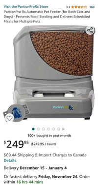 Don't Pay $496 Retail! RFID Portion Control Auto Pet Feeder.