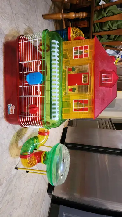 Hamster and hamster cage, View more