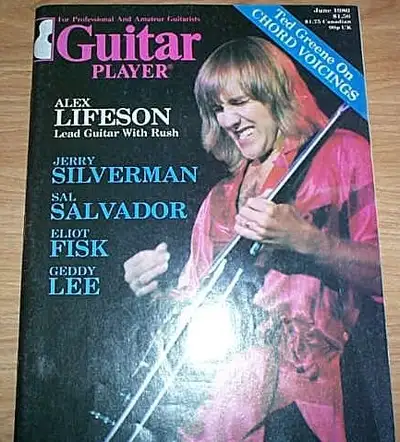 Guitar Player Alex Lifeson Geddy Lee Rush Vintage Magazine, View more