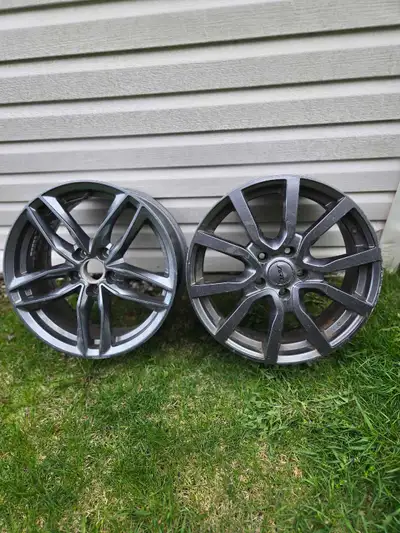 À vendre : 4 jantes alloy ART / Deepica Wheels (17x7, ET43, 5x112, CB 57.1 mm) 2 pneus d’hiver Miche...