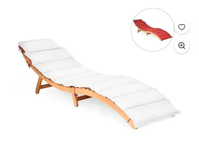 Folding Wooden Outdoor Lounge Chair in Patio & Garden Furniture in Oakville / Halton Region - Image 2