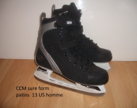 soft skates __  CCM sure FORM __ patins chauds fit  homme  13 US