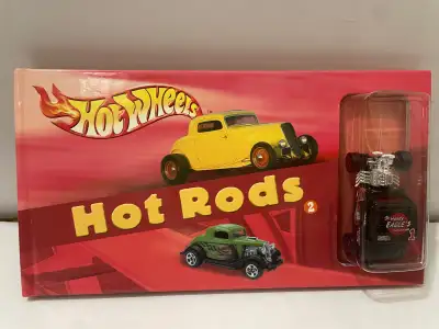 Rare Hot Wheels Hot Rods Book and Car , View more