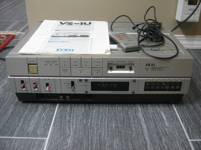 Vintage 1981 Akai Video Cassette Recorder in Video & TV Accessories in Delta/Surrey/Langley