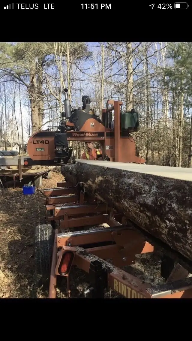 Portable sawmill for hire.65162030829059121