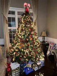 Christmas Tree 8feet - all Ornaments & Angel included!