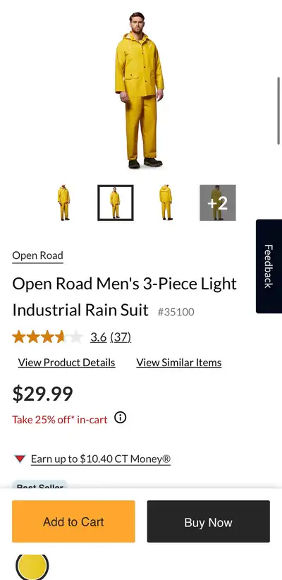 Brand New Men’s 3XL XXXL Rain Suit, View more