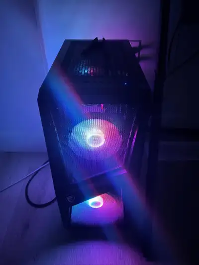 Core intel i5-12400f. Graphics card is a nvidia GeForce rtx 4060 16gb of ram only problem is one of...