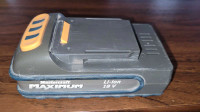 Mastercraft Maximum 18V Li-ion battery
