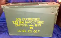 Canadian Army Surplus Magnum Steel Ammo Box
