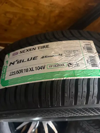 Brand new 225 60 18 nexen all weather with new mazzi alloy wheels 5x120 and 5x112 Honda odyssey,pilo...