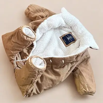 (3-6m) unisex [GAP] Corduroy & Sherpa Outfit /Insulated Jumpsuit, View more