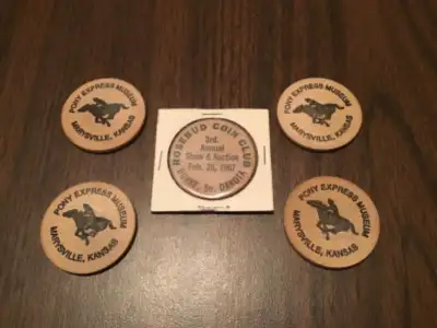 WOODEN NICKELS. 328, View more