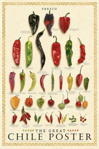THE GREAT CHILI  POSTER - LAMINATED on BOARD 24" x 36" -Like New