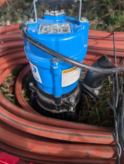 This is a used Tsurumi HS2.4S-62 submersible pump, ideal for various dewatering applications with a...