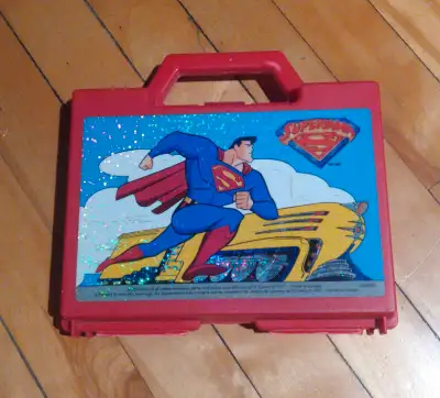 Valise Malette Superman 1997 DC Comics Vintage Rétro 20 $ Argent Comptant