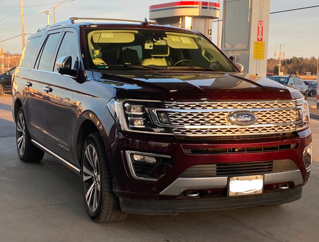 2021 FORD EXPEDITION MAX PLATINUM. NO ACCIDENTS. MASSAGE SEATS in Cars & Trucks in Kingston