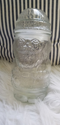 Glass Jar Vintage Santa Libbey Jar