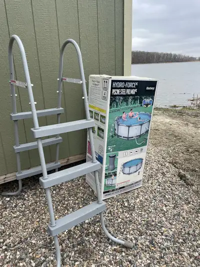 Well maintained , solid, easy setup. Everything included lotsa chemicals, ladder , pool screener exc...
