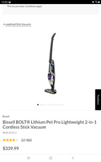 Bissell bolt Ion Vacuum