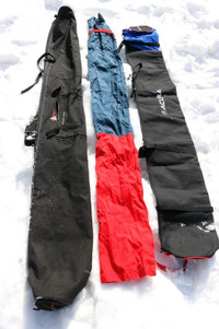 3 ski bags bag cross country or downhill the two black ones have