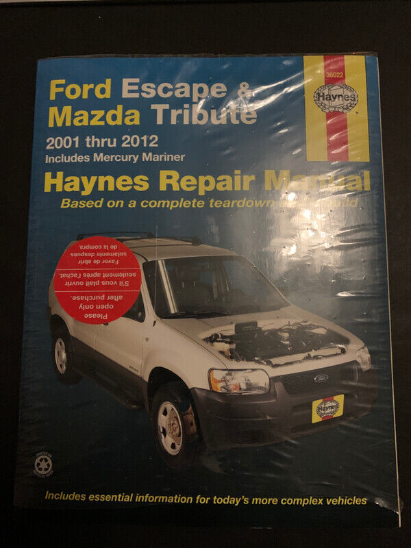 Ford Escape & Madza Tribute de 2001 à 2012 dans Moteur, Pièces de Moteur  à Ville de Québec