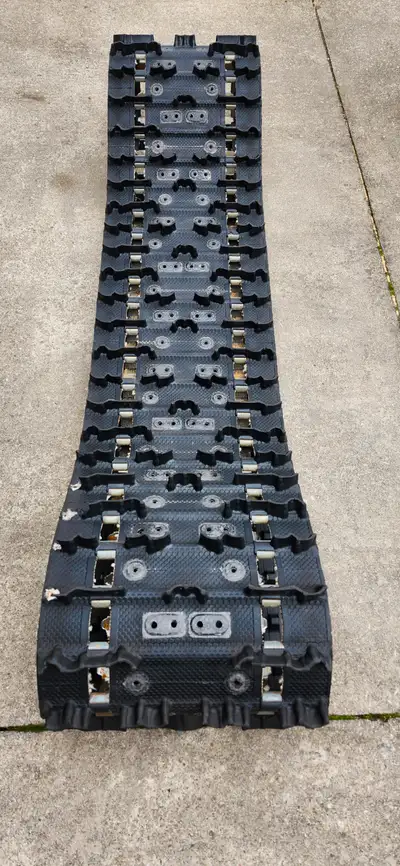 Used track off of a 2017 Polaris Pro S Switchback. A couple partial missing lugs and 1 pull through...