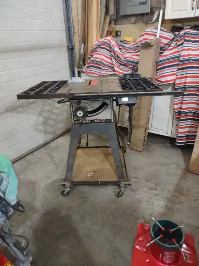 Craftsman 10" cable drive table saw, View more