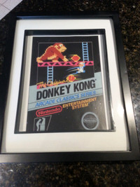 Cadre Donkey Kong, cadre de geek, art deco, jeux Donkey Kong 