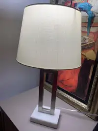 A pair of table lamps 