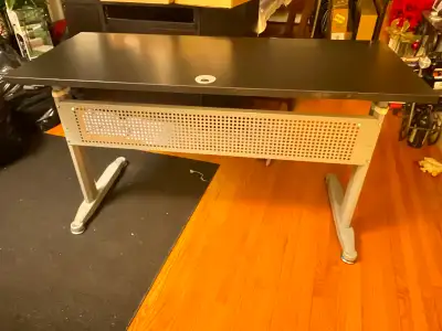 Adjustable Stand up Desk.  55" x 24".  30" to 48" High, manual, View more