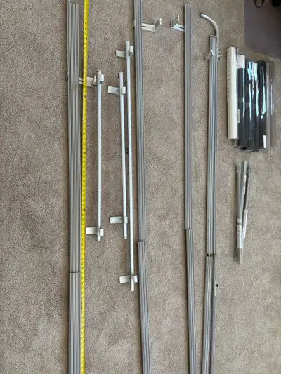 Price is for all- sold together 2-triple rails- approx 110” 2-triple rails with single approx 121” 1...
