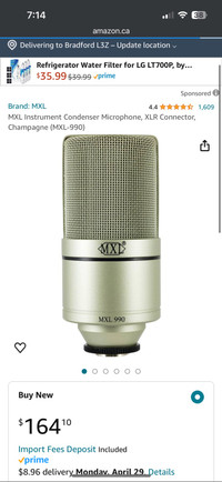MXL 990 Grey Condensor Studio Microphone